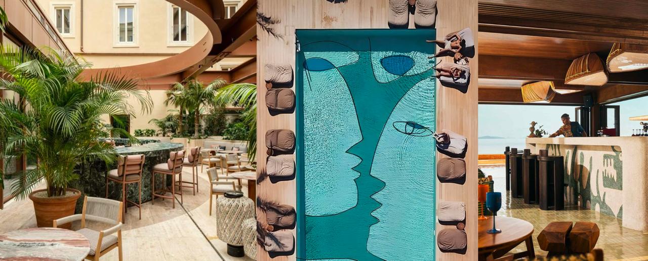 Пул-бар и вид на лагуну